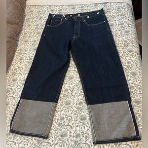 rag & bone Trompe L'oeil Indigo Selvedge Cuff
Grommet Jeans